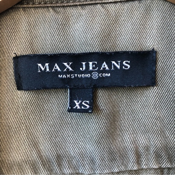 Max Jeans Military Green Utility Vest Tencel Women's Size XS Granolacore - Picture 4 of 8